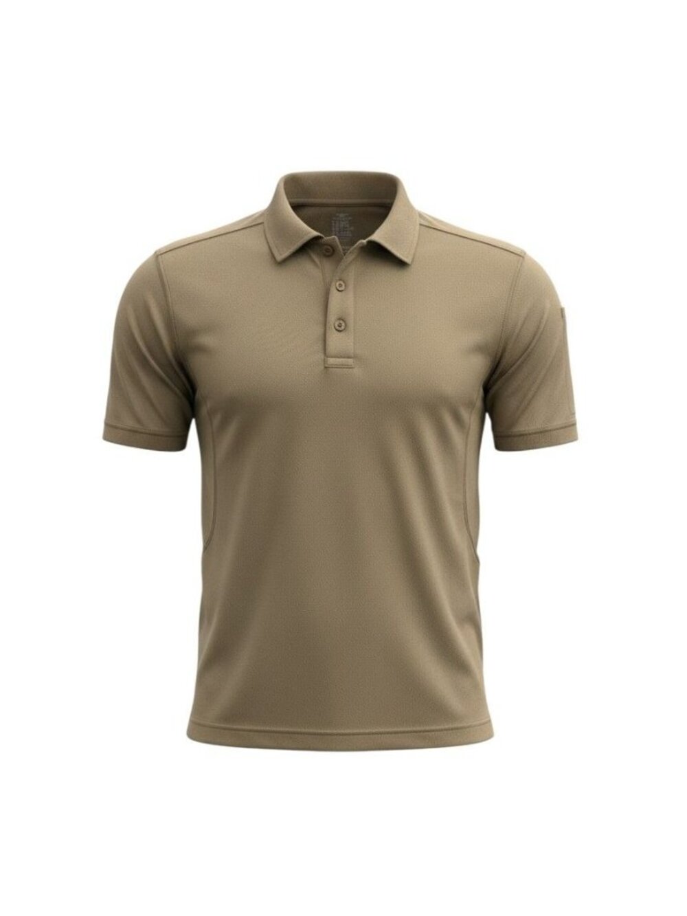 CQR Mens Brown Tactical Short Sleeve Polo Shirt S